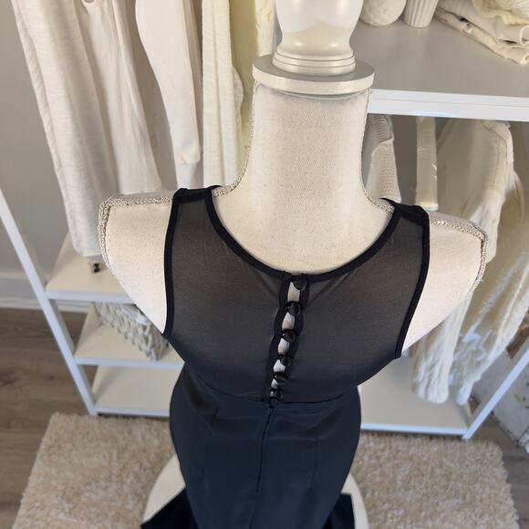 Faviana New York women's size 5/6 little black dress, sexy, sleek, cocktail 2537 - Picture 6 of 9